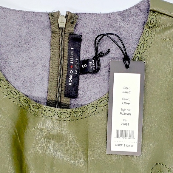 Olive Green Leatherette - Picture 3 of 3